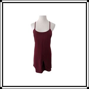 NWOT! RD Style Burgandy Strappy Fall Dress Sz M/L